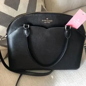 kate spade Bags Payton Medium Dome Satchel Black Poshmark